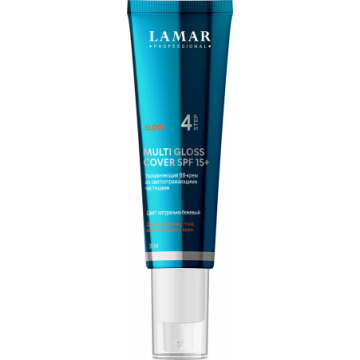 BB-крем увлажняющий и придающий сияние коже MULTI GLOSS COVER SPF 15+, 30 мл